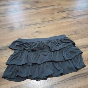 Edikted Black Ruffled Mini Skirt